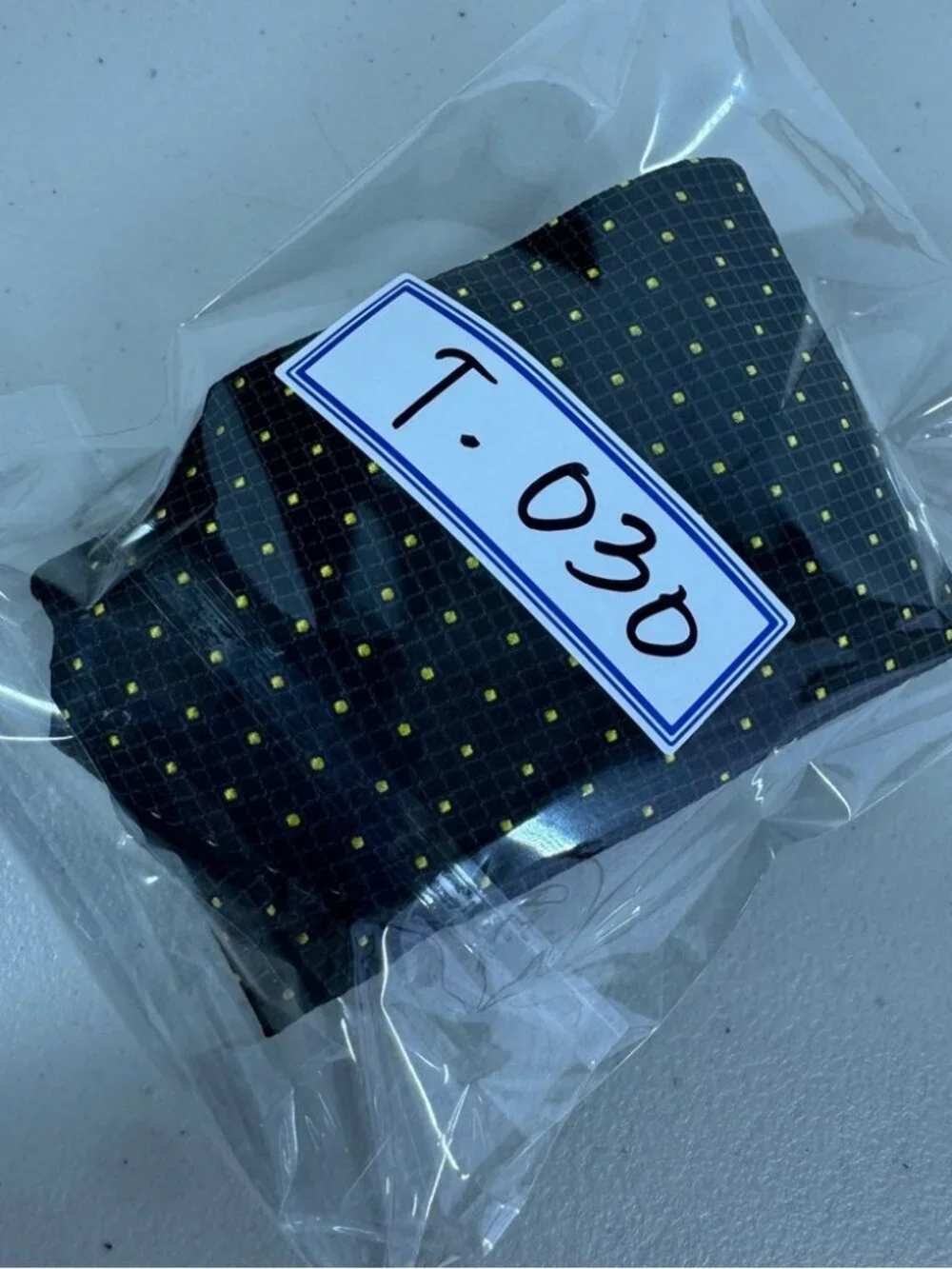Gucci Silk Tie Gray Yellow Micro Dot Pattern Designer Luxury Necktie